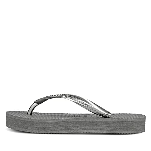 Havaianas Sandálias Femininas, Aço cinza, 37/38