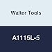Walter Tools A1115L-5 5 mm HSS NC Spot Drill, 2.5 mm Length of Cut, 15 mm Extension Length, 120 mm Overall Length