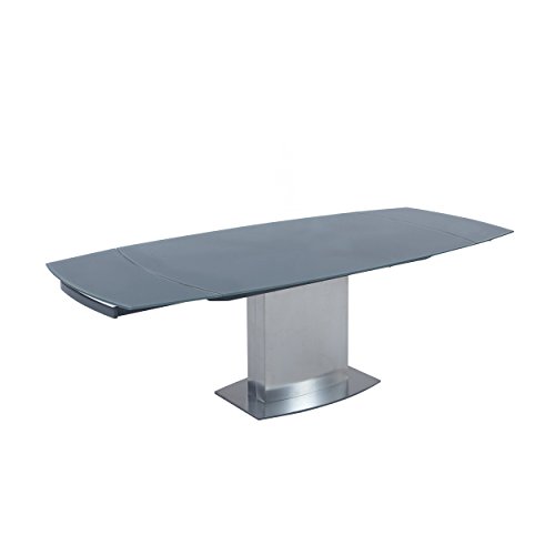 Milan Maya Grey Glass Dining Table #TOP8