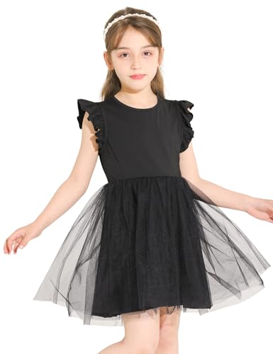 Toddler Tutu Dress Girls Ruffle Tulle Dresses Cute Summer Party Princess Sundress2