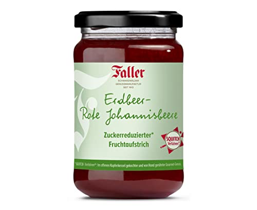 Faller Konfitüren - Erdbeer-rote Johannisbeere Fruchtaufstrich zuckerreduziert 300g Cover