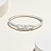 Amazon Essentials Sterling Silver Diamond Double Knot Bangle Bracelet (0.25 cttw, J Color, I3 Clarity) (previously Amazon Collection)