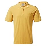 Ajuste a medida. Craghoppers Meran Short Sleeved Polo Camisa, Hombre, Indian Yellow, XX-Large