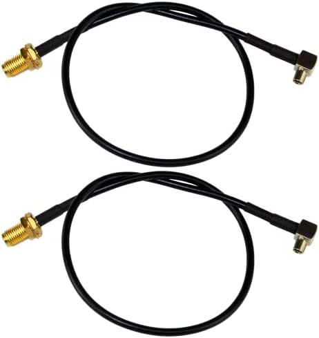 Proxicast 12 inch TS9 Adapter to SMA Female Antenna Pigtail Cable (2 Pack)