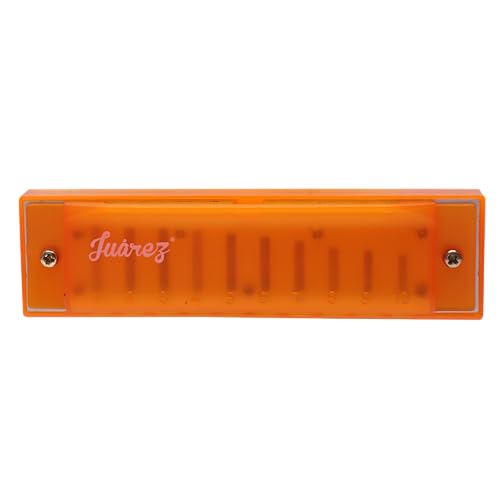 Image of Juarez JJ10OR Harmonica in Orange - Easy to Play, Rich Sound, Portable Instrument