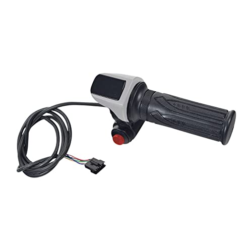 Alveytech 6-Wire Hand Throttle & Grip Set - Replacement For The Jetson® Bolt Electric Bike, Scooter Parts, 6-Pin Connector Twist Grips, Fits Any 7/8" Handlebar, E-Bikes Accessories, Led Display 1-Pack #TOP7