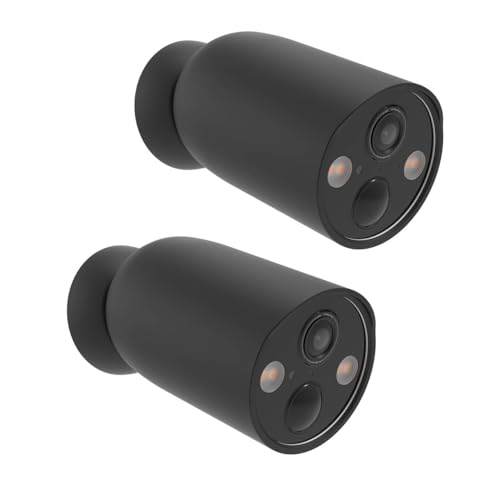 Silikone Schutzhülle für TP-Link Tapo C425 Außenkamera Wetterfeste Soft & Durable Silikonhülle für TP-Link Tapo C425 Wasserdicht Silicone Case Hülle Gehäuse für Tapo C425 Schwarz 2 Stück