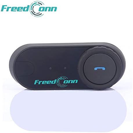 FreedConn T-COMVB Motorcycle Motorbike Helmet Intercom Interphone with Bluetooth Function Headset for 2 or 3 Riders / MP3 Player/GPS/FM Radio(1 Pack with Soft Cable)