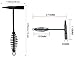 Welding Chipping Hammer with Coil Spring Handle, Cone and Vertical Chisel Welding Chipping Hammer (Hammer)