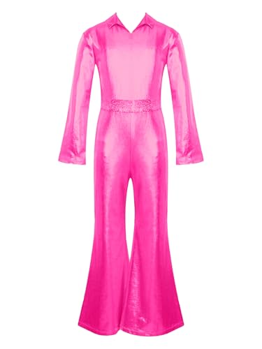 Disfraz completo para niñas metalizado Hot Pink 12 años miniatura 3