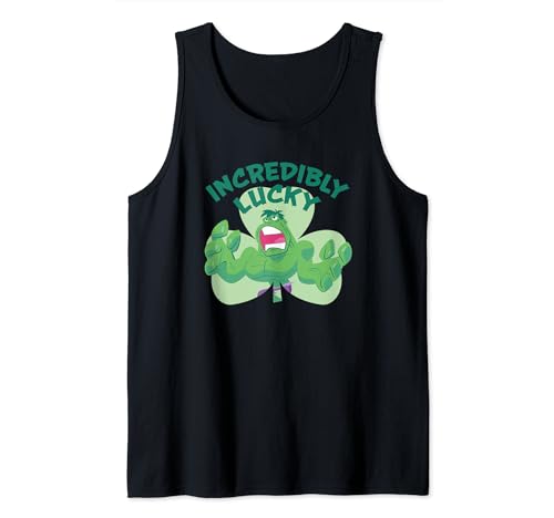 Débardeur vert Hulk Marvel avec trèfle de la chance