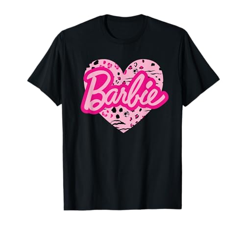 Barbie Patterned Heart Logo T-Shirt