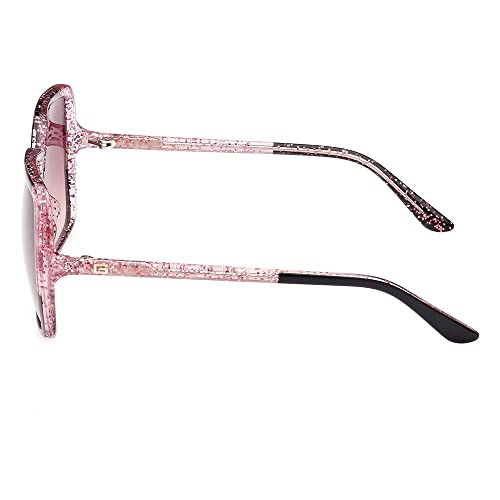 GUESS Glitter Square Plastic Sunglasses2