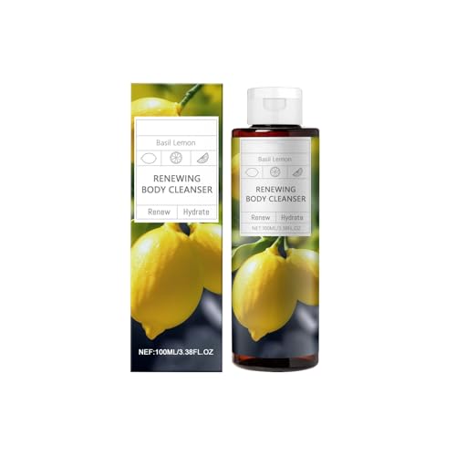 Set de Cuidado Corporal Albahaca y Limón - Limpiador Revitalizante 100 ml + Loción Suavizante 100 g | Limpieza suave, fragancia duradera e hidratación profunda