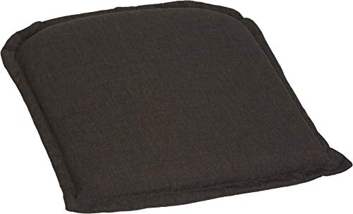Beo Sitzkissen Gartenstuhl 50x50 | Made in EU | Reißfestes Stuhlkissen Outdoor ohne Ausbleichen | Sitzkissen Stuhl hautfreundlich & waschbar | Atmungsaktives Sitzpolster Gartenstuhl in Dunkel-Grau