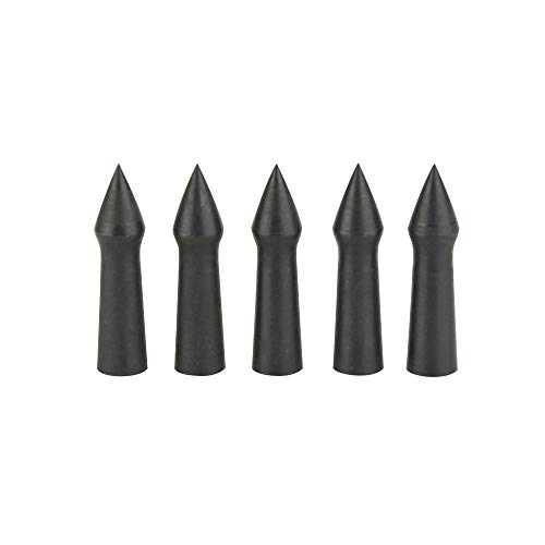 Zshjgjr Glue On Metal Arrow Point Tips Archery Practice Arrow 100/65 Grain Replacement Tips For Od 7Mm Wooden Bamboo Arrow Shafts 12 Pieces (100Grain) #TOP6