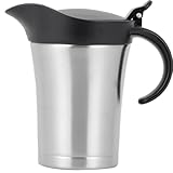 Couvercle et poignée pratiques : livré avec un couvercle bien ajusté pour éviter les déversements et retenir la chaleur, ainsi qu'une poignée ergonomique pour verser confortablement et une meilleure prise en main.