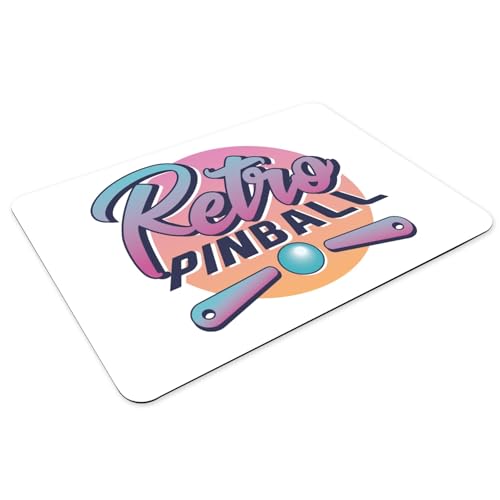 Sets de table flipper retro en caoutchouc blanc pour retrouver les souvenirs d'enfance