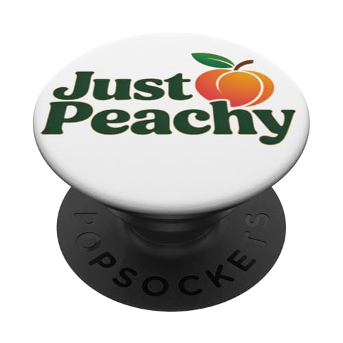 Just Peach Fresh Fruit Peach Summer Loving Peachy Girls PopSockets PopGrip Adhesivo