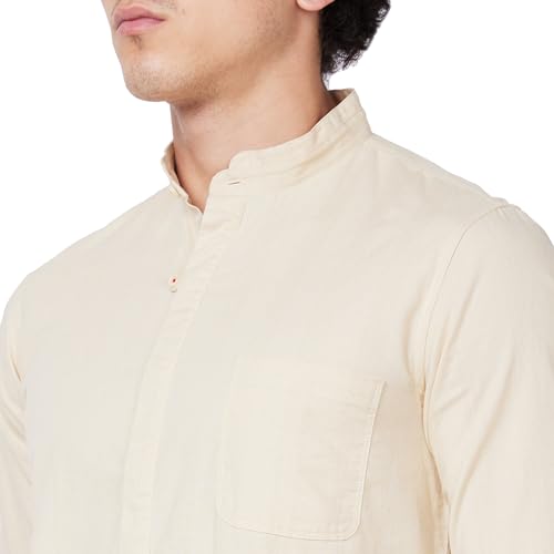 Image of Spykar Men's Regular Fit N /A Full Sleeve Solid Casual Shirts