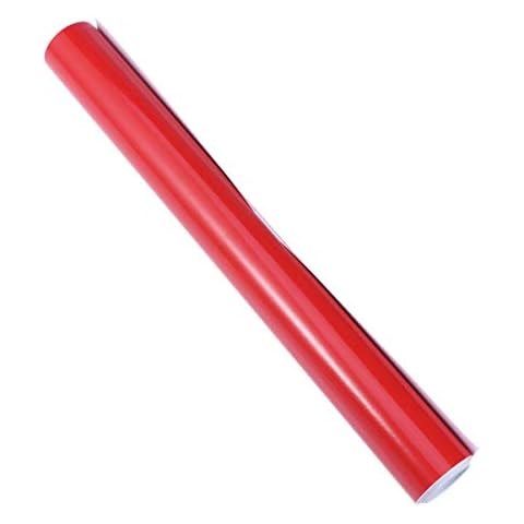 LIOOBO Waterproof Car Wrap PVC Bubble Free Bright Wrap Roll Car Sticker Film Sticker for Auto Car Vehicle Decoration 30x152CM (Red) Cover