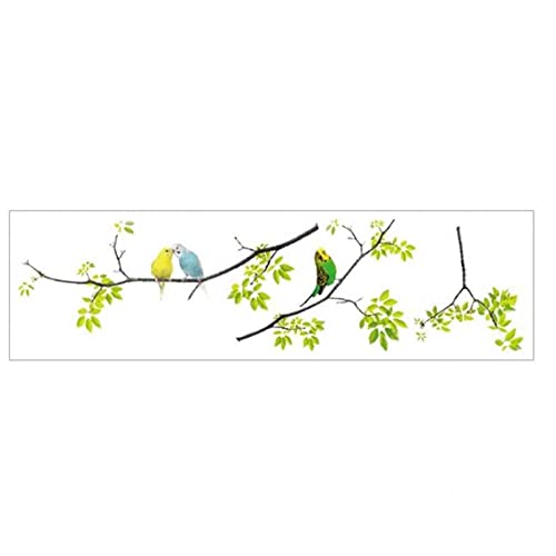 1pc Wall Stickers Decalcomanie Uccelli su Albero e...