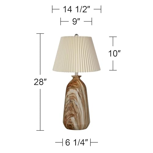 Lámparas de Mesa Modernas 28" Set de 2 Pátina Mármol miniatura 4