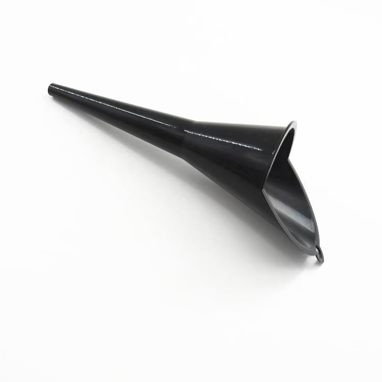 Large Black Auto Engine Oil Petrol Change Funnel – 28cm Multi-Function Plastic Long Stem Funnel for Cars, Motorcycles,ATVs,and Boats,Ideal for Refilling Petrol, Diesel, Gasoline, Kerosene, and Liquids