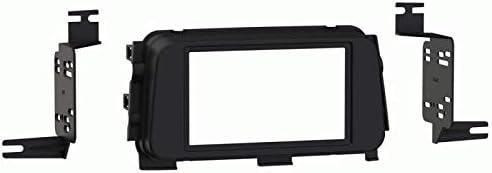 Double Din Install Car Stereo Dash Kit for a Aftermarket Radio Fits 2020 Nissan Versa Trim Bezel is Painted Matte Black