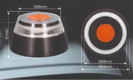 Luz Emergencia coche geolocalizada homologada DGT, con SIM y datos pagados hasta 2038, Baliza con geolocalizador, obligatoria enero 2026, Luz V16 con geolocalizador