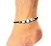 Infinityee888 Opal Moonstone Anklet Bracelet Macrame Braided woven wax cord adjustable Anklet for Men, Women, teen -NYAKOP1