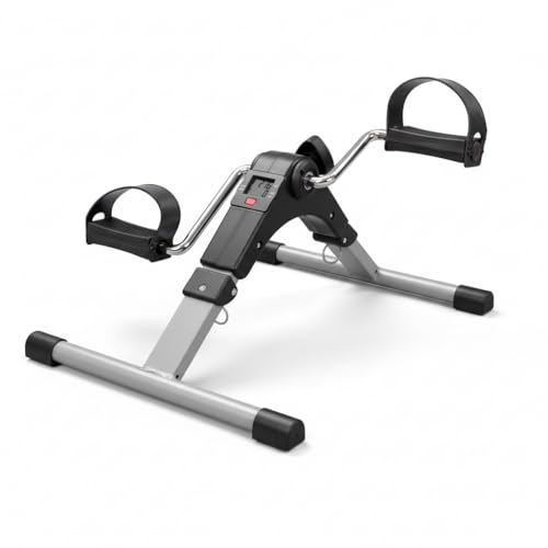 Pedales Estaticos Personas Mayores - PINCHO - Pedaleador para Ancianos, Bicicleta Estatica, Pedaleador de Piernas y Brazos con Pantalla LCD, Pedalear Sentado con Resistencia Ajustable - Portatil