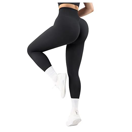 MOSHENGQI Seamless Workout Leggings for Women Butt Lifting High Waisted Tummy Control Yoga Pants(M,00-Solid Black)