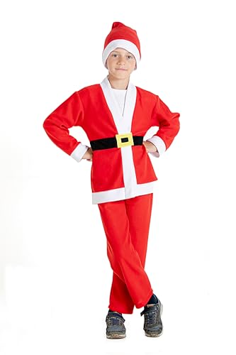 Ciao- Piccolo Babbo Natale costume travestimento bambino (Taglia unica 5-7 anni)