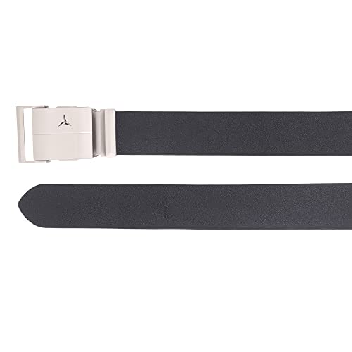 Image of Men's Formal Genuine Leather Auto-lock Adjustable Belt (JAFA-37-BL)