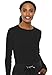 Med Couture Women's Underscrub Top Long Sleeve Performance Knit Tee 360° Stretch with Ultra Soft Fabric Pack of 2 - MC8499, L, Black