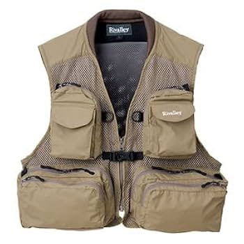 Rivalley フィッシングベスト ベージュ Rivalley リバレイフィッシングベスト ウェーダー 桜鱒 ソウシン