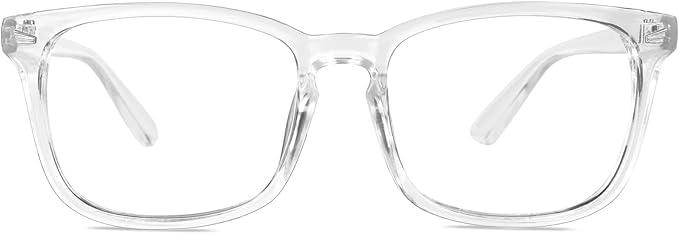 Image of Roshfort Square Zero Power Blue Cut Computer Glasses | Gaming Glasses | Anti Glare, Lightweight & Blocks Harmful Rays | UV Protection Specs | Men & Women | Medium