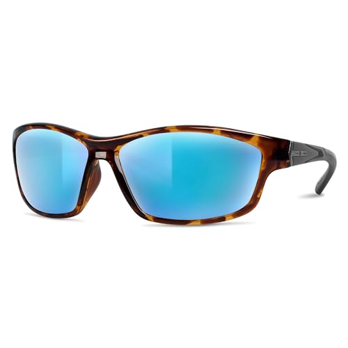 Image of BNUS Polarized Corning Glass Lens Sunglasses for Men Fishing & Driving | Durable scratch-resistant lenses, matte no-paint frame, wrap-around, great for running, cycling & all-day wear