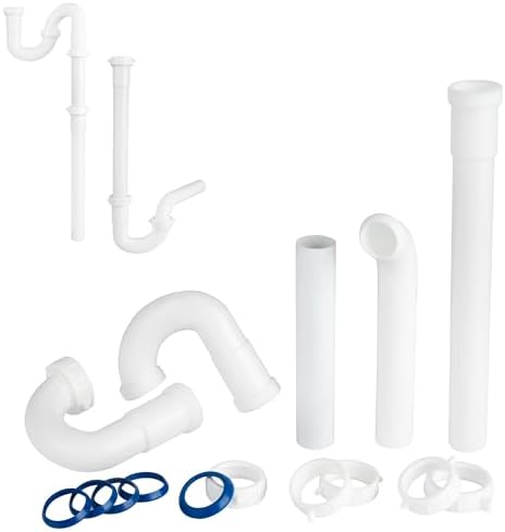 Flexible P Trap for Bathroom Sink, Flex Drain Pipe for Bathroom Sink ...