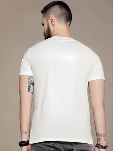 Image of Mack Jonney Men's Printed Cotton Rich Round T Shirt | Round Tshirts | Half Sleeves | Print-Regular Fit-MJ287