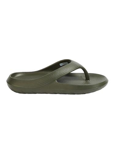 Max Men Textured Flip Flops(Green_41)
