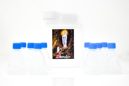Eau bénite de Lourdes 1 litre pour bénitier de maison avec bouteilles - 2
