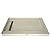 Tile Redi USA RT3060LDR-PVC-SQBN Trench Shower Pan, 30" x 60", Brushed Nickel