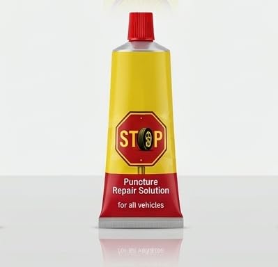 Image of Rubber Solution | Tyre & Tube Puncture Repair Glue (Pack of 1)