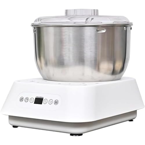 NGARY 5L Stainless Steel Dough Flour Mixer, Large Capacity Automatic Kneading Machine With Thermostatic Fermentation and Intelligent Timer, Stand Mixer for Home Baking