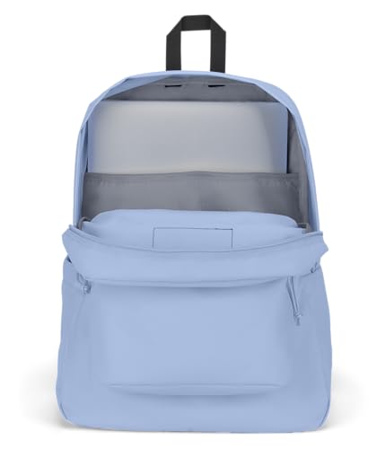 Image of JanSport SuperBreak Plus Backpack with Padded 15-inch Laptop Sleeve and Integrated Bottle Pocket - Spacious and Durable Daypack for Work and Travel - Hydrangea