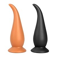【Riesen Buttplug】 Es wurde für den erfahrenen Spieler entwickelt, passt sich Ihren Bedürfnissen an und wird Ihnen beim Masturbieren echtes Vergnügen bereiten! Riesiger Schaft für ein volleres Gefühl! 【IDEALE GROSSE GRÖSSE】 Analplugs sind in 3 Größen ...