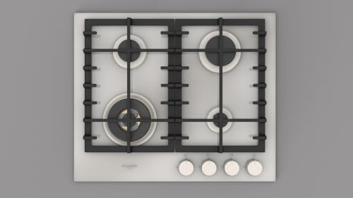 Fulgor Milano FPH 604 G WK WHG, Encimera de gas, Vidrio blanco
