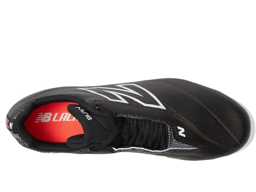 New Balance Unisex BurnX4 Lacrosse Shoe, Black/Blacktop, 12.5 US Men2